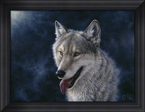 Framed Wolf Print