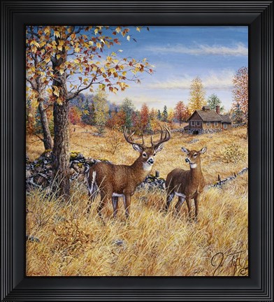 Framed Colors Of Autumn Print