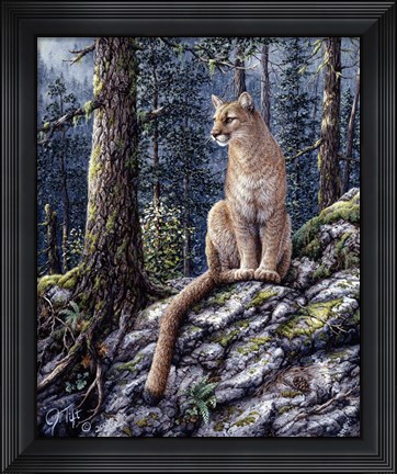Framed King Of The Forest Print