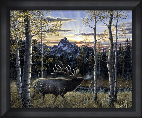 Framed Dawn Of Light Print