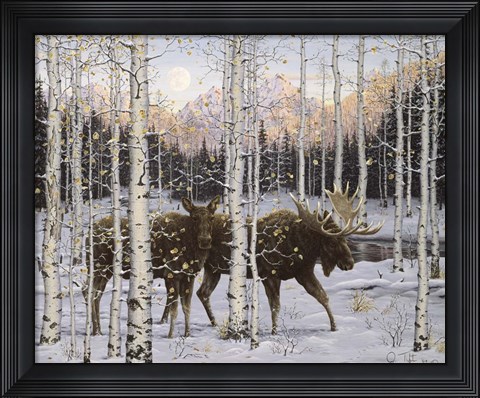 Framed Forest Twilight Print