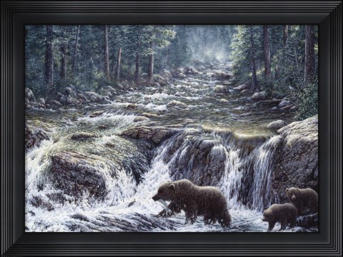 Framed Bear Crossing Print