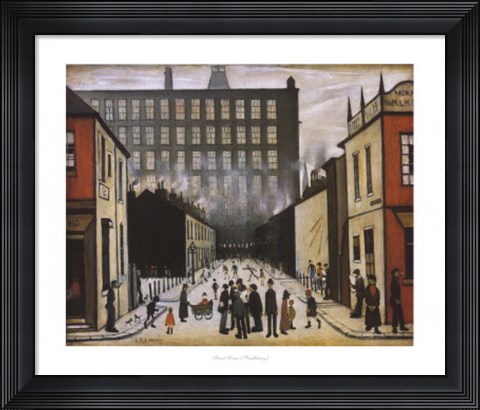 Framed Street Scene (Pendlebury) Print