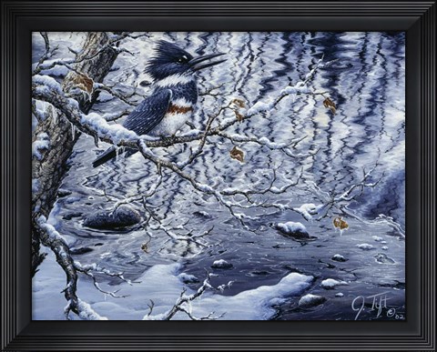 Framed Icy Reflections Print