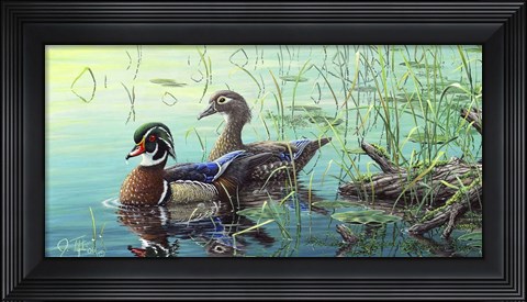 Framed Wood Ducks Print