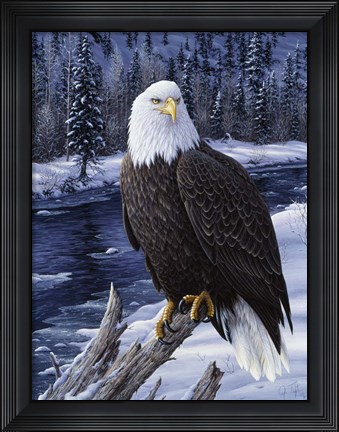Framed River Watch Print