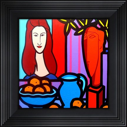 Framed Homage To Modigliani 1 Print