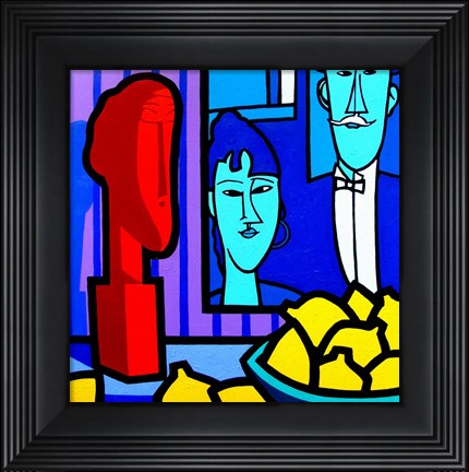Framed Homage To Modigliani 2 Print