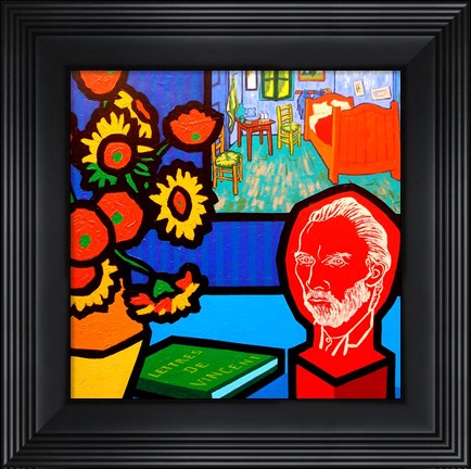 Framed Homage To Van Gogh 3 Print