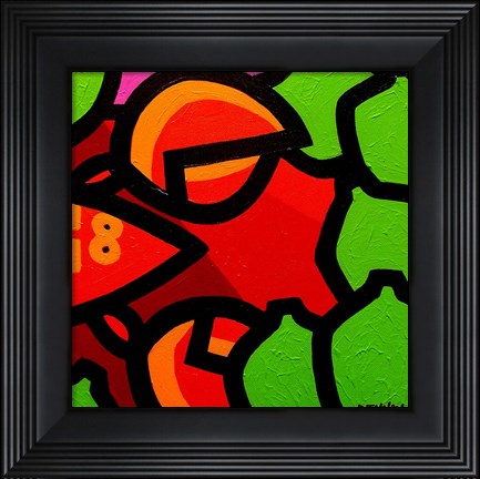 Framed Lobster And Seven Limes Print