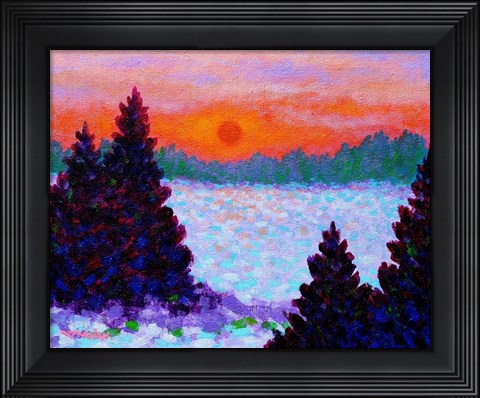Framed Snowscape Print