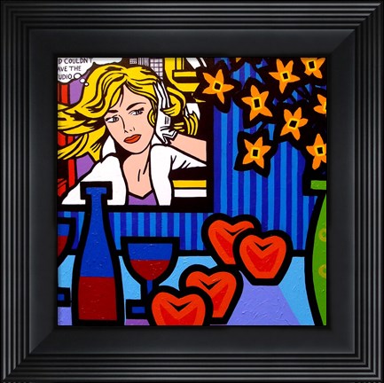 Framed Still Life With Lichtenstein 2 Print