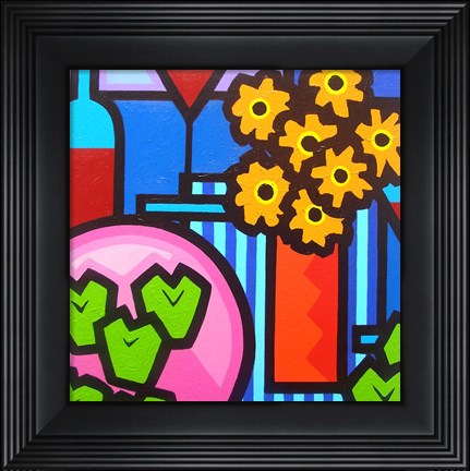Framed Still Life With Seven Apples Print