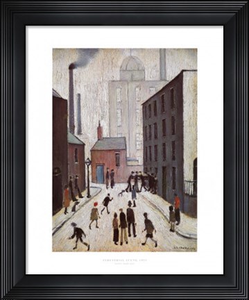 Framed Industrial Scene 1953 Print