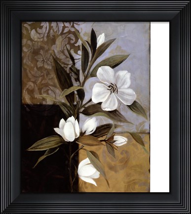 Framed Soft Floral I Print