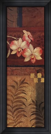 Framed Martinique Orchids I Print