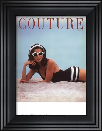 Framed Couture August 1947 Print