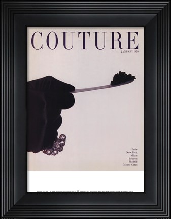 Framed Couture January 1959 Print