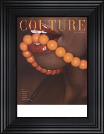 Framed Couture October 1968 Print