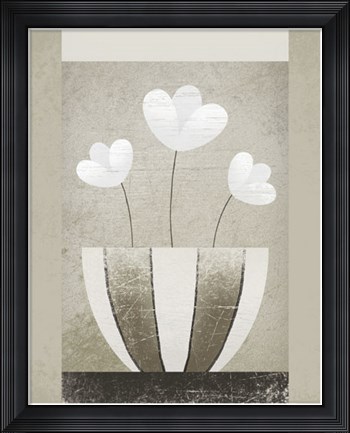 Framed Trois Blanc Print