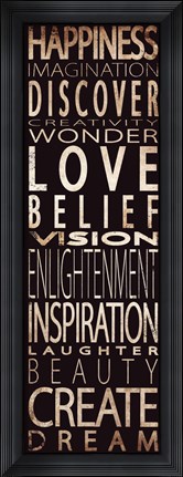 Framed Transit Inspirations I Print