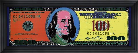 Framed Pop Currency 100 Print