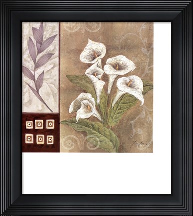 Framed Fleur Blanc I Print