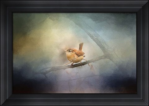 Framed Brighten My World Wren Print