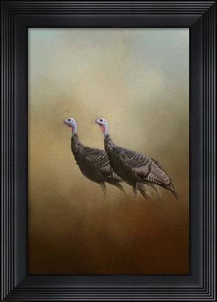 Framed Wild Turkey At Shiloh Print