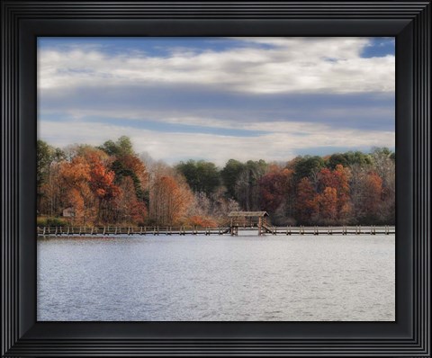 Framed Autumn At Chickasaw Print