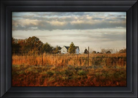 Framed Breakfast At The Farm House Print