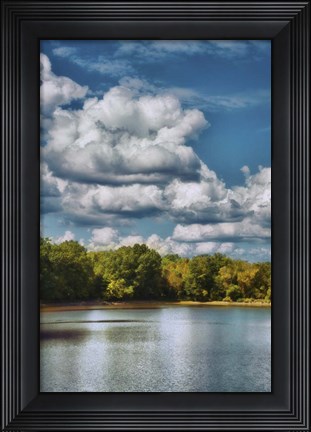 Framed Clouds Over The River Cove Print