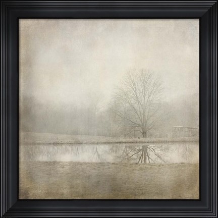 Framed Country Pond Print