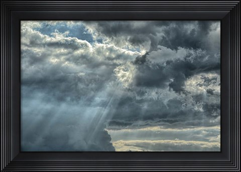 Framed Rays From Heaven Print