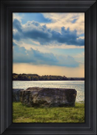 Framed River Rock Print