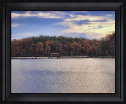 Framed Sunrise At Chickasaw Print