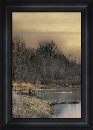 Framed Sunrise At The Blind Print