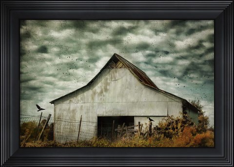 Framed Where The Crows Roost In Autumn Print