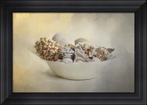 Framed Bowl Of Holiday Bounty Print