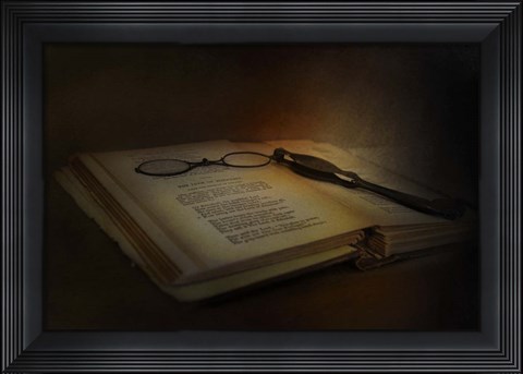 Framed Evening Reading Print