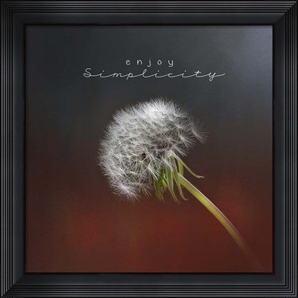 Framed Enjoy Simplicity Print