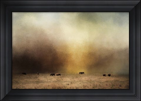 Framed Where The Buffalo Roam Print