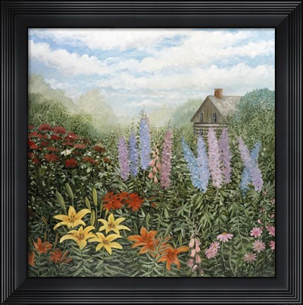 Framed Country Garden Print