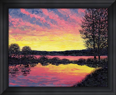 Framed Summer Sunset Print
