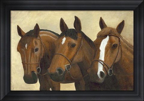 Framed 3 Horses Print