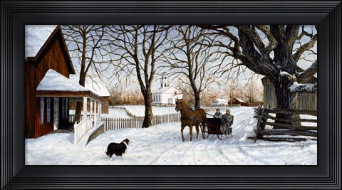 Framed Heading Home Print