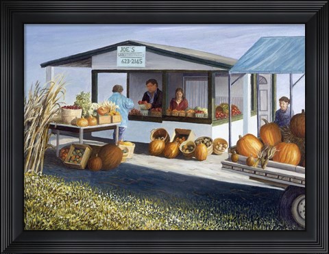 Framed Joe&#39;s Vegetable Stand Print