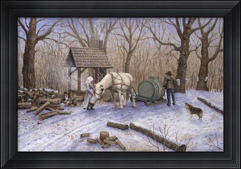 Framed Maple Syrup Time Print