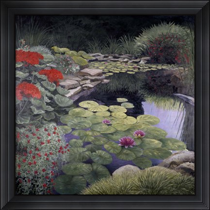 Framed Lily Pond Print
