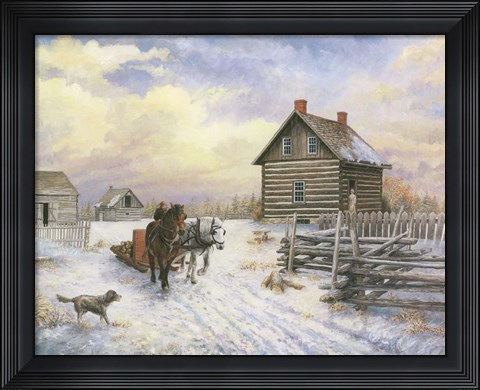 Framed Wintertime Print